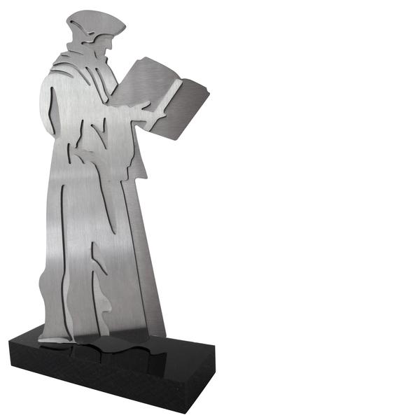 ERASMUS ROTTERDAM RVS SCULPTUUR -