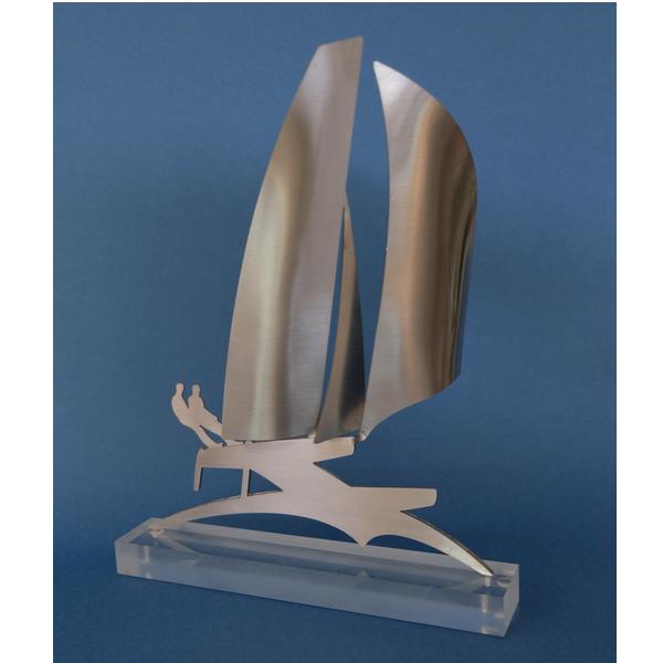 Catamaran sailing trophy -