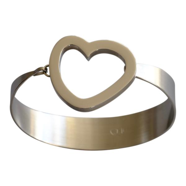 Armband RVS met hart -