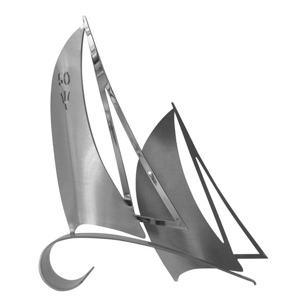Jaarprijs trofee 2014 Delta LLoyd 24 uurs Zeilrace - Uitgevoerd in geslepen edelstaal net hoogglans effecten
